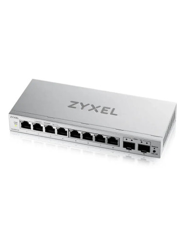 Суич ZyXEL GS-1200-10, V3, Управляем, 8 портов, 10/100/1000 с 2Gbe Uplink