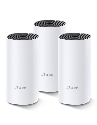 Безжичен рутер TP-Link Deco M4, AC1200, 2.4/5 GHz, 300 - 867 Mbps, Gigabit, 3 бр. в комплект