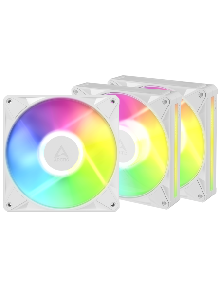 Комплект вентилатори ARCTIC BioniX P14 A-RGB PWM 140mm Daisy Chain - Бял