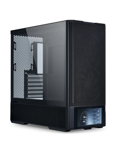 Кутия Lian Li LANCOOL 207 Digital Mid-Tower, Tempered Glass, Черно