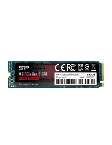 SSD Silicon Power P34A80 M.2-2280 PCIe NVMe 512GB