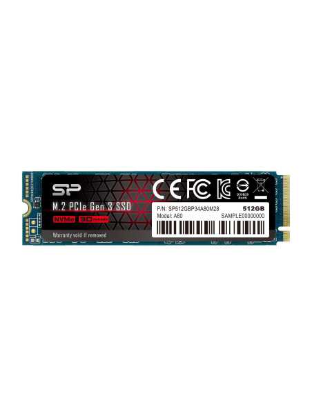SSD Silicon Power P34A80 M.2-2280 PCIe NVMe 512GB
