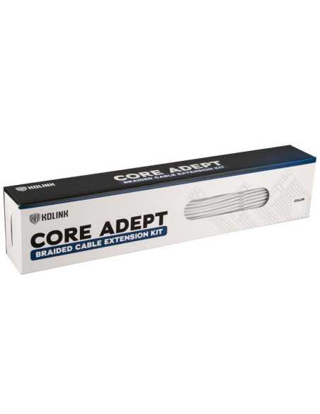 Комплект оплетени кабели Kolink Core, White