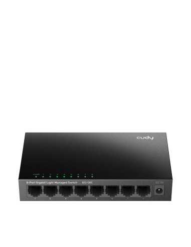 Суич Cudy GS108E, 8 портов, управляем, 10/100/1000, CUDY Cloud APP, Метален корпус