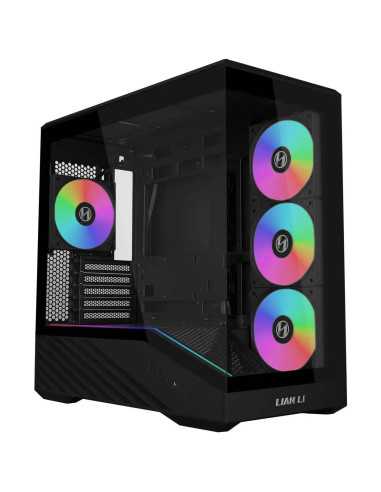 Кутия Lian Li Vector V100 MINI ARGB Mid-Tower, Tempered Glass - Black