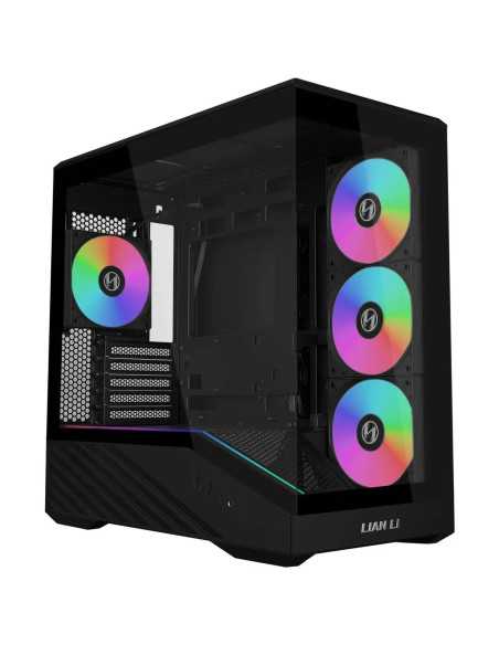 Кутия Lian Li Vector V100 MINI ARGB Mid-Tower, Tempered Glass - Black
