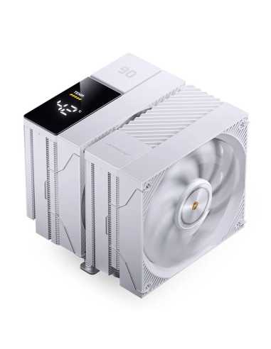Охладител за процесор Jonsbo CC90 Dual Tower 130mm Display - Бял