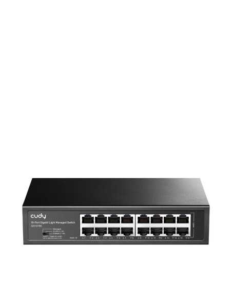 Суич Cudy GS1016E, 16 портов, управляем, 10/100/1000, CUDY Cloud APP, Метален корпус