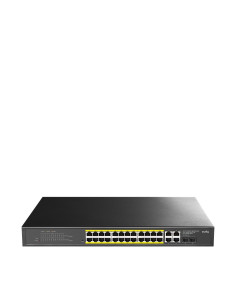 Суич Cudy GS1028EPS2, 24 портов, управляем Gigabit PoE+, 2x…