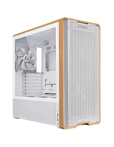 Кутия Lian-Li LANCOOL 217 Mid-Tower, Tempered Glass, Wood-White