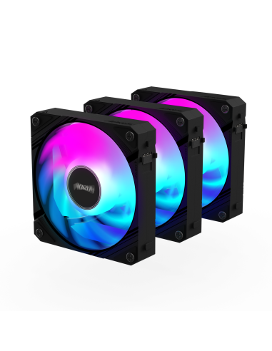 Комплект вентилатори GIGABYTE AORUS EZ CHAIN 120 Black 3-Pack ARGB