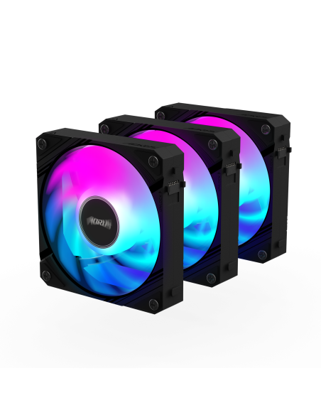 Комплект вентилатори GIGABYTE AORUS EZ CHAIN 120 Black 3-Pack ARGB