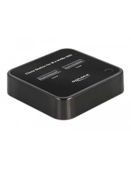 Външна стойка Delock M.2, 2 x M.2 NVMe, PCIe SSD, Функция клониране