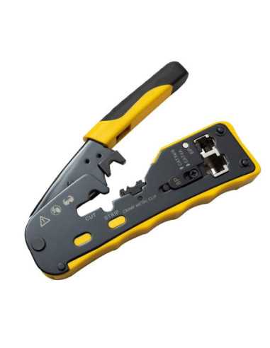 Клещи кримпващи Pass-Through, Cat6a/7 RJ45, RJ12, RJ11, 806ER
