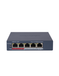 PoE Суич HikVision DS-3E1105P-EIV2 4+1 x 100Mb, 45W Smart Managed | SI