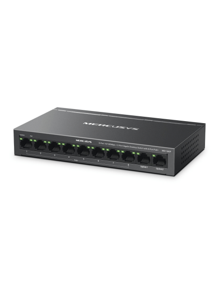 Hi-POE Суич Mercusys MS110CP 8xPOE+2 Gigabit Port