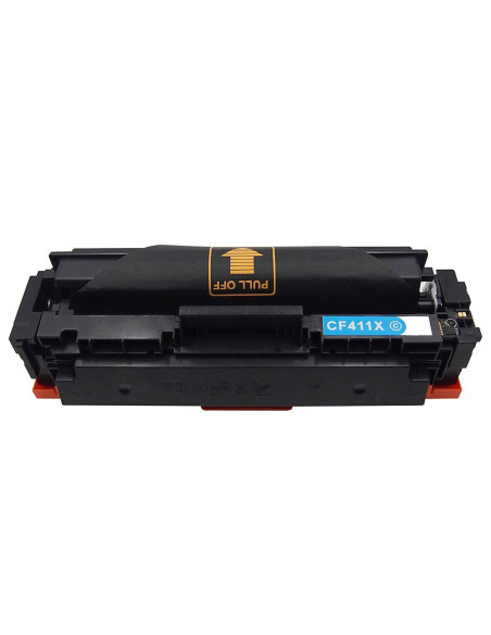 HP CF411X, 410X Cyan съвместима тонер касета (5k)