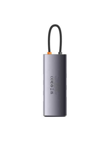 Baseus Мултифункционален хъб USB Type-C към HDMI Metal Gleam Series 7в1 (сив)