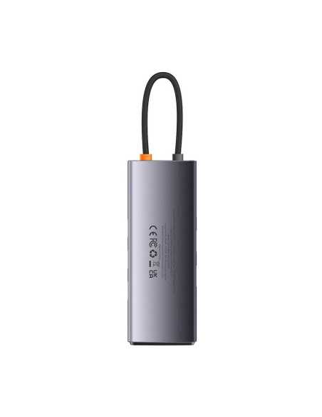 Baseus Мултифункционален хъб USB Type-C към HDMI Metal Gleam Series 7в1 (сив)